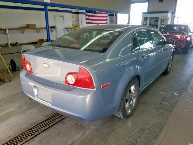 1G1ZH57B594268058 - 2009 CHEVROLET MALIBU 1LT BLUE photo 4