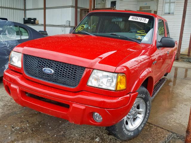 1FTYR14VX3TA28606 - 2003 FORD RANGER SUP RED photo 2