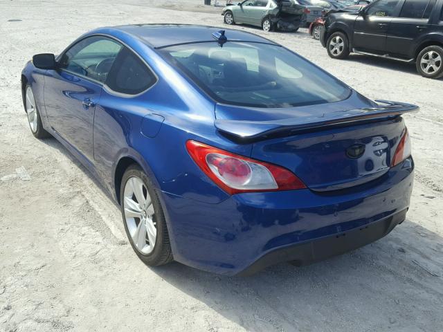 KMHHU6KJ5GU134467 - 2016 HYUNDAI GENESIS CO BLUE photo 3