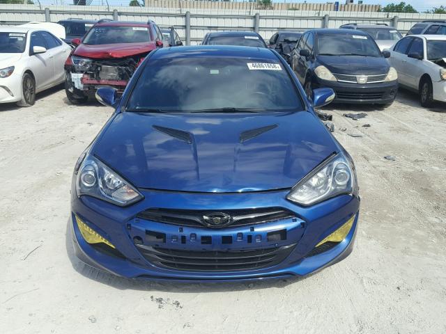 KMHHU6KJ5GU134467 - 2016 HYUNDAI GENESIS CO BLUE photo 9