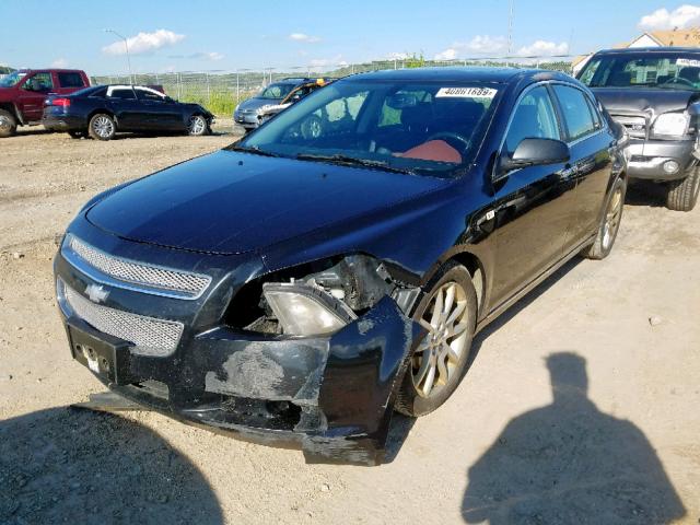 1G1ZK57778F186459 - 2008 CHEVROLET MALIBU LTZ შავი ფოტო 2