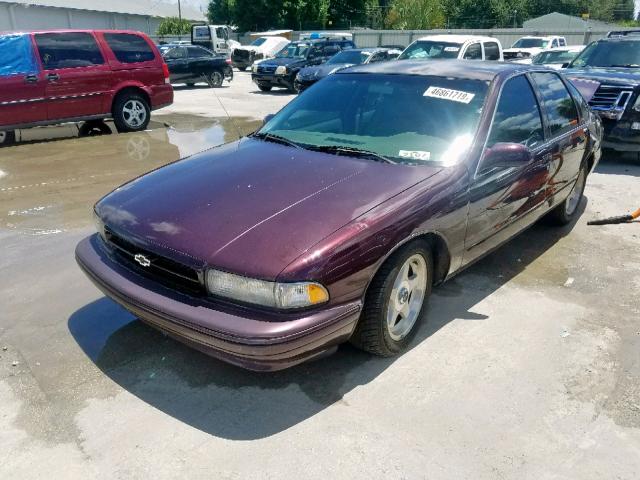 1G1BL52P3TR122609 - 1996 CHEVROLET IMPALA  SS PURPLE photo 2