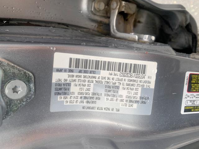 JM3TB3DV1B0320503 - 2011 MAZDA CX-9 SILVER photo 10