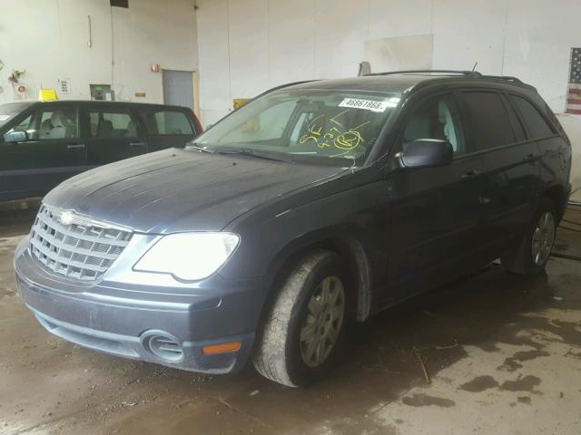 2A8GM48L97R262729 - 2007 CHRYSLER PACIFICA BLUE photo 2