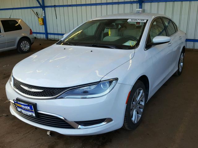 1C3CCCABXFN711341 - 2015 CHRYSLER 200 LIMITE WHITE photo 2