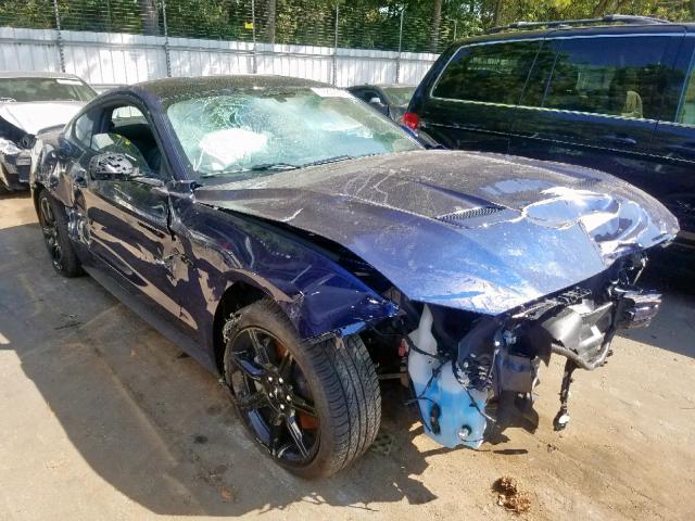 1FA6P8CF5K5166451 - 2019 FORD MUSTANG GT BLUE photo 1