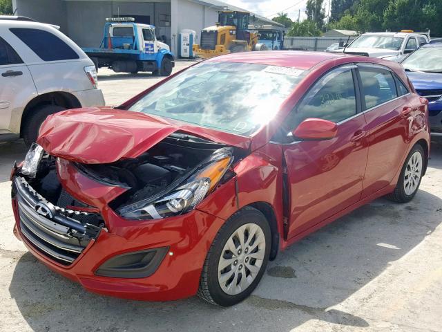 KMHD35LHXGU269516 - 2016 HYUNDAI ELANTRA GT RED photo 2