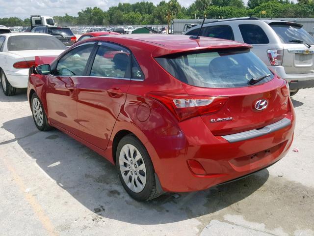 KMHD35LHXGU269516 - 2016 HYUNDAI ELANTRA GT RED photo 3