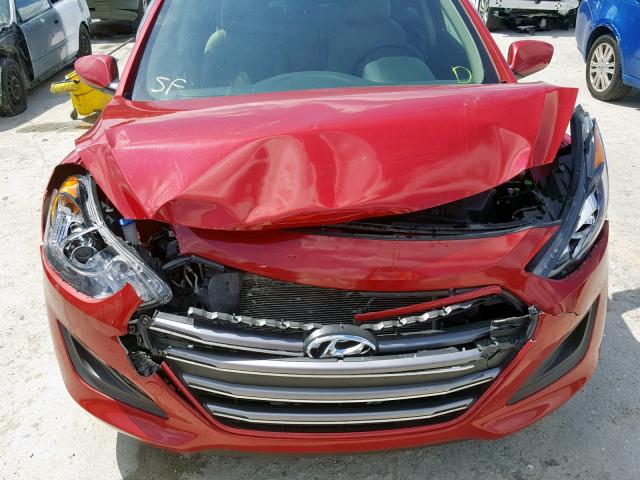 KMHD35LHXGU269516 - 2016 HYUNDAI ELANTRA GT RED photo 9