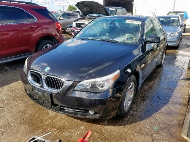 WBANA535X4B848367 - 2004 BMW 525 I BLACK photo 2