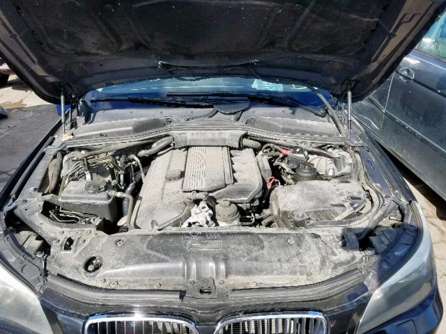 WBANA535X4B848367 - 2004 BMW 525 I BLACK photo 7