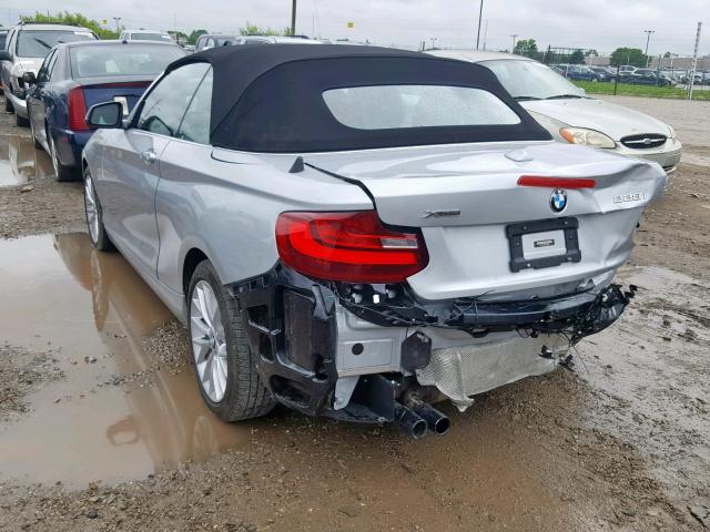 WBA1L9C55GV767599 - 2016 BMW 228 XI SILVER photo 3