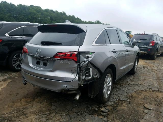 5J8TB3H55JL013823 - 2018 ACURA RDX TECHNO SILVER photo 4