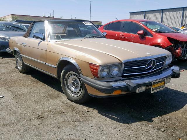 WDBBA45A3EA004722 - 1984 MERCEDES-BENZ 380 SL BURGUNDY photo 1