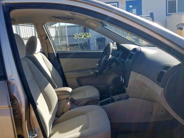 KNAFE221295610119 - 2009 KIA SPECTRA EX GOLD photo 5