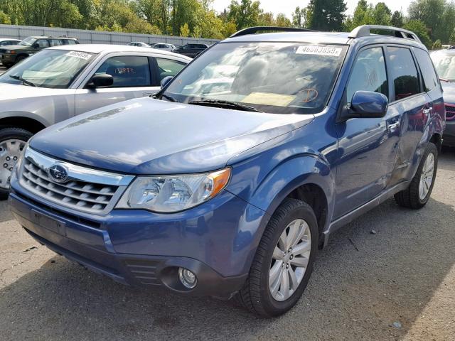 JF2SHAEC3CH422118 - 2012 SUBARU FORESTER L BLUE photo 2