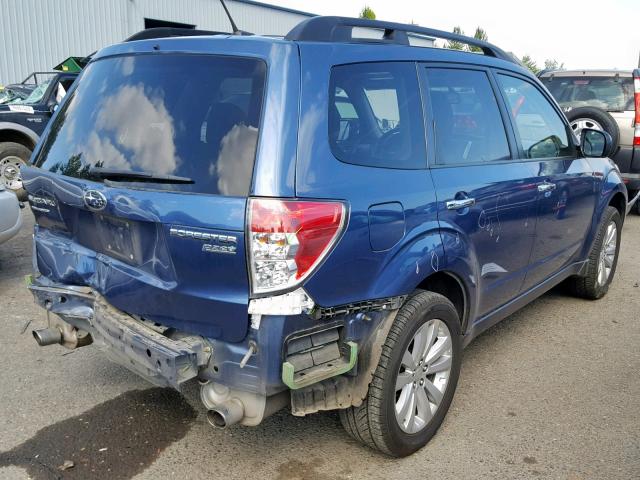 JF2SHAEC3CH422118 - 2012 SUBARU FORESTER L BLUE photo 4