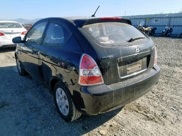 KMHCM3AC1AU185323 - 2010 HYUNDAI ACCENT BLU BLACK photo 3