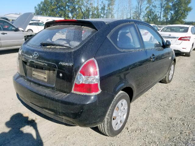 KMHCM3AC1AU185323 - 2010 HYUNDAI ACCENT BLU BLACK photo 4