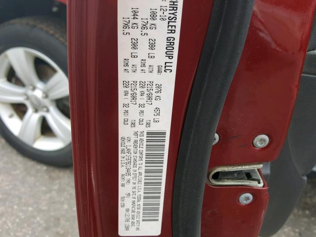 1J4NF1FB7BD134495 - 2011 JEEP COMPASS SP 栗色 照片 10