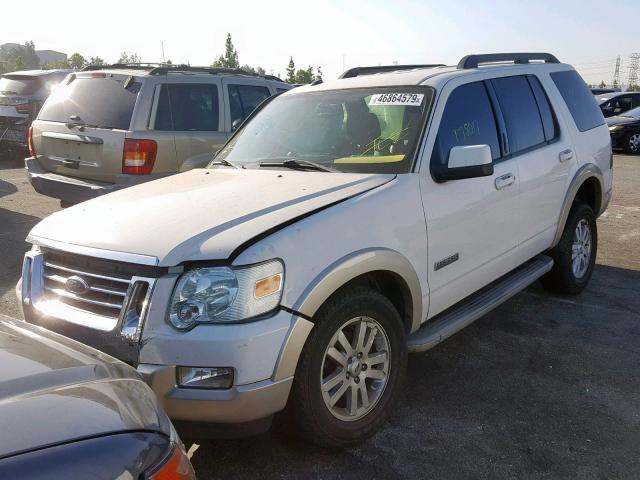 1FMEU64EX8UA84069 - 2008 FORD EXPLORER E WHITE photo 2