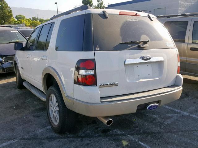 1FMEU64EX8UA84069 - 2008 FORD EXPLORER E WHITE photo 3