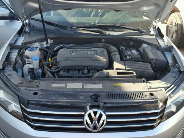 1VWBS7A3XEC100355 - 2014 VOLKSWAGEN PASSAT SE SILVER photo 7