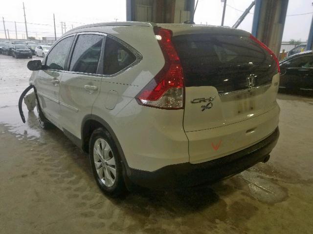 5J6RM3H7XEL039631 - 2014 HONDA CR-V EXL WHITE photo 3