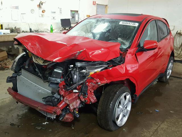 3CZRU6H59GM750562 - 2016 HONDA HR-V EX RED photo 2