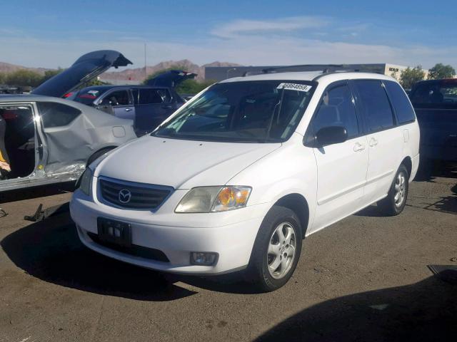 JM3LW28G510201457 - 2001 MAZDA MPV WAGON WHITE photo 2