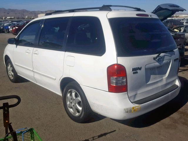 JM3LW28G510201457 - 2001 MAZDA MPV WAGON WHITE photo 3