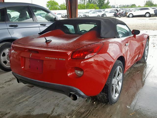 1G2MG35X27Y120760 - 2007 PONTIAC SOLSTICE G RED photo 4