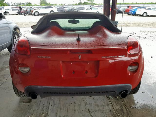 1G2MG35X27Y120760 - 2007 PONTIAC SOLSTICE G RED photo 6