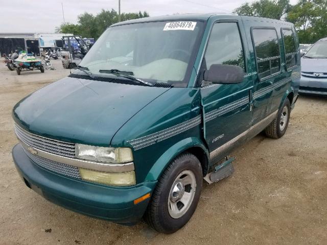 1GBDM19X32B114419 - 2002 CHEVROLET ASTRO GREEN photo 2