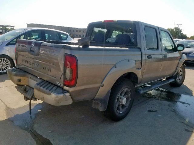 1N6ED27T94C445652 - 2004 NISSAN FRONTIER C TAN photo 4