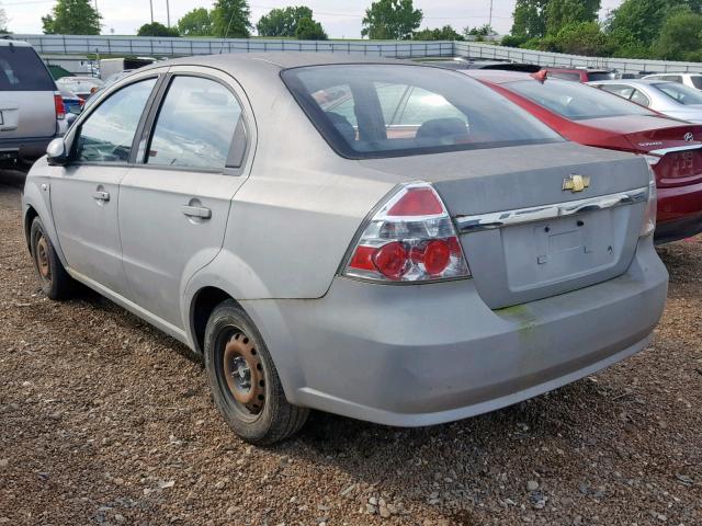 KL1TD56608B019228 - 2008 CHEVROLET AVEO BASE Күміс фото 3