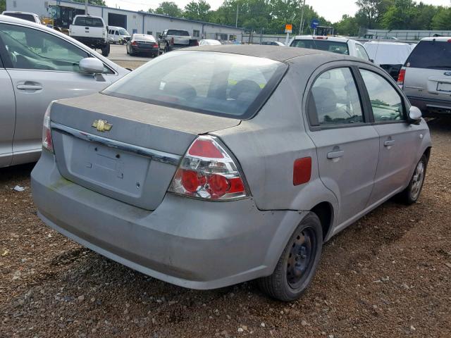 KL1TD56608B019228 - 2008 CHEVROLET AVEO BASE Күміс фото 4
