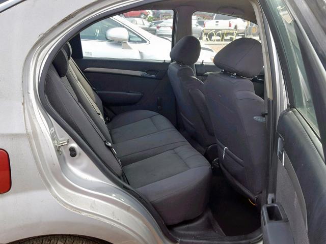 KL1TD56608B019228 - 2008 CHEVROLET AVEO BASE Күміс фото 6