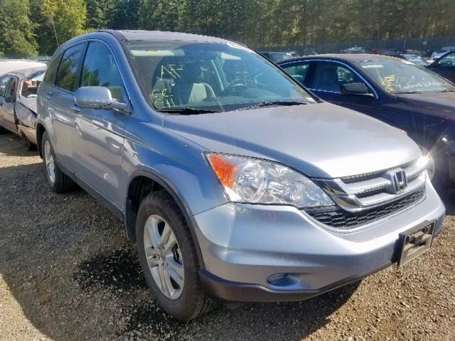 5J6RE4H70AL031082 - 2010 HONDA CR-V EXL BLUE photo 1