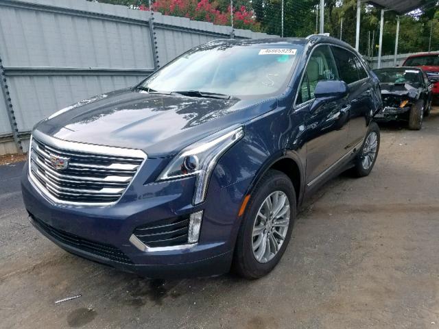 1GYKNCRS8KZ130486 - 2019 CADILLAC XT5 LUXURY BLUE photo 2