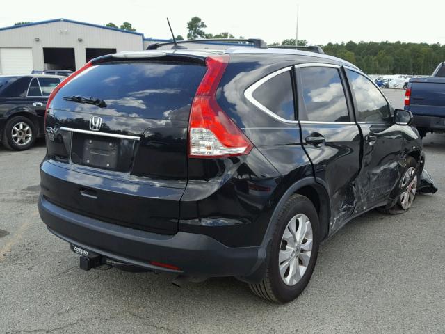 2HKRM3H73CH507559 - 2012 HONDA CR-V EXL BLACK photo 4