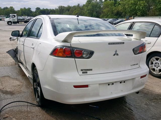 JA32V2FW0DU009649 - 2013 MITSUBISHI LANCER SE WHITE photo 3