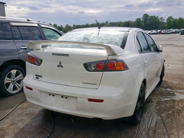 JA32V2FW0DU009649 - 2013 MITSUBISHI LANCER SE WHITE photo 4