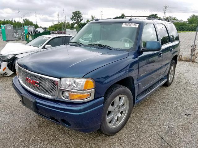 1GKEK63UX5J229308 - 2005 GMC YUKON DENA BLUE photo 2