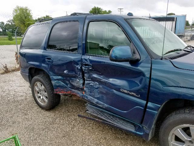 1GKEK63UX5J229308 - 2005 GMC YUKON DENA BLUE photo 9