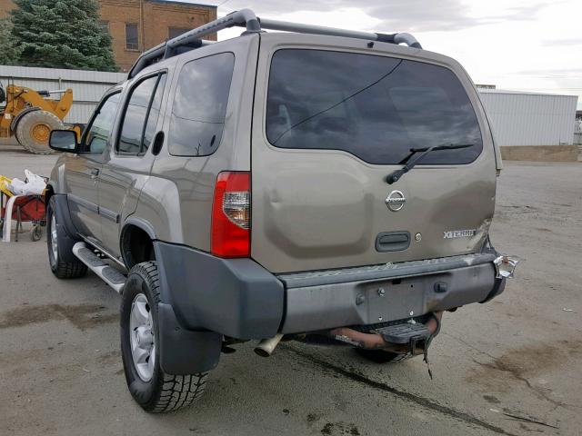 5N1ED28Y44C644536 - 2004 NISSAN XTERRA XE GRAY photo 3