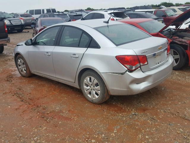 1G1PA5SH4D7267109 - 2013 CHEVROLET CRUZE LS SILVER photo 3