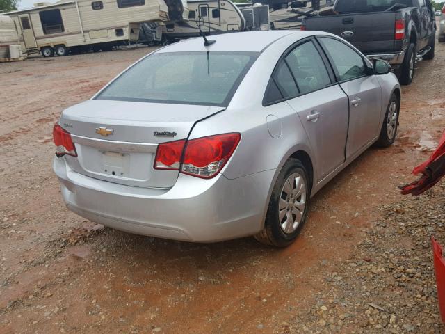 1G1PA5SH4D7267109 - 2013 CHEVROLET CRUZE LS SILVER photo 4