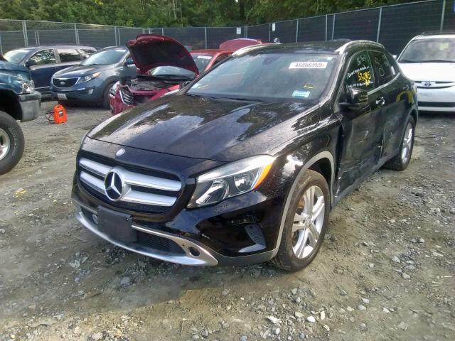 WDCTG4GB7GJ254455 - 2016 MERCEDES-BENZ GLA 250 4M BLACK photo 2