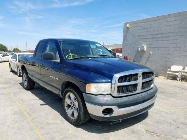 1D7HA18NX4S677630 - 2004 DODGE RAM 1500 S BLUE photo 1